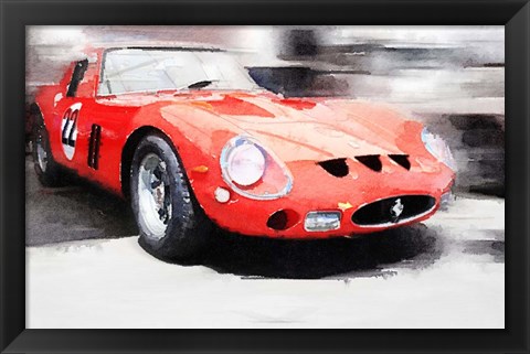 Framed 1962 Ferrari 250 GTO Print