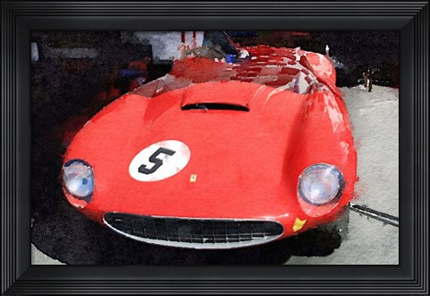 Framed 1962 Ferrari in the Pits Print