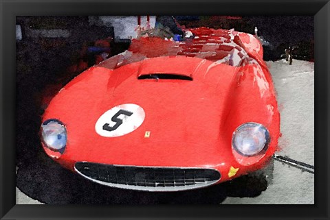 Framed 1962 Ferrari in the Pits Print