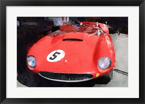 Framed 1962 Ferrari in the Pits Print