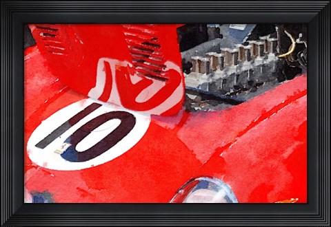 Framed 1962 Ferrari 250 GTO Engine Print