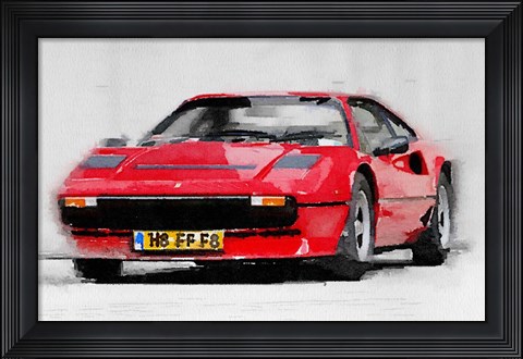 Framed Ferrari 208 GTB Turbo Print