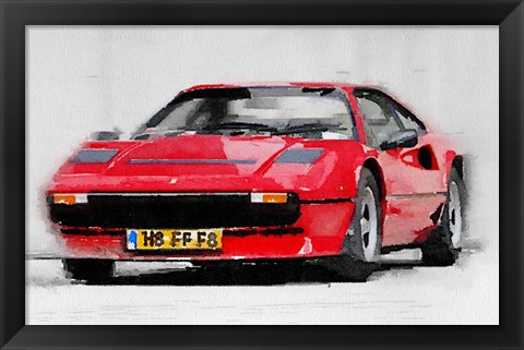 Framed Ferrari 208 GTB Turbo Print