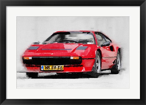 Framed Ferrari 208 GTB Turbo Print