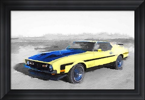 Framed 1971 Ford Mustang Boss Print