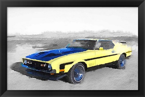 Framed 1971 Ford Mustang Boss Print