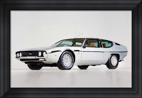 Framed Lamborghini Espada Print
