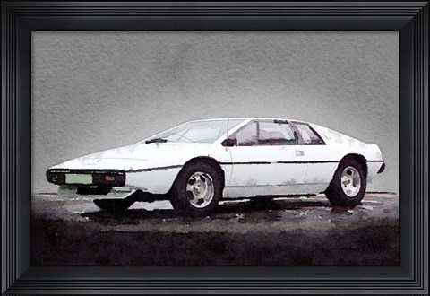 Framed 1976 Lotus Esprit Coupe Print