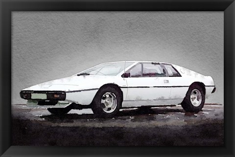 Framed 1976 Lotus Esprit Coupe Print