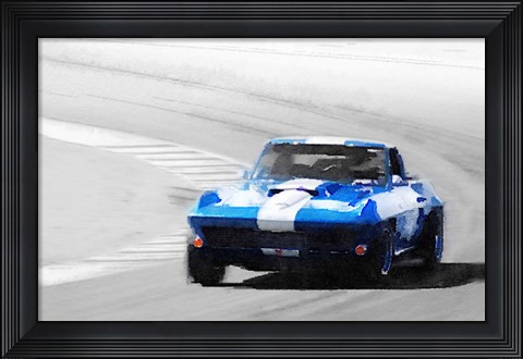 Framed Corvette Stingray Laguna Seca Print
