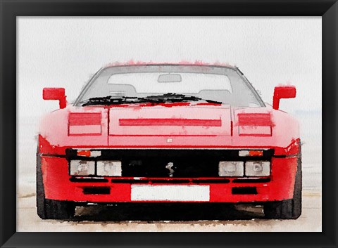 Framed 1980 Ferrari 288 GTO Front Print