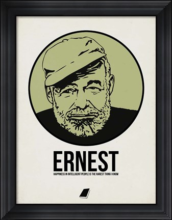 Framed Ernest 2 Print