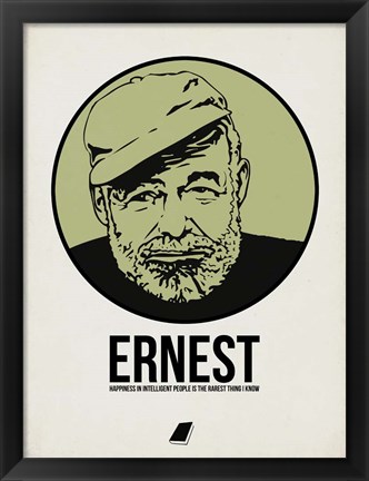 Framed Ernest 2 Print