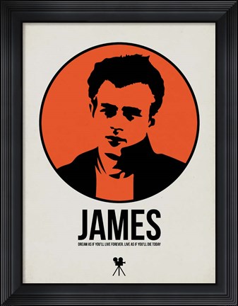 Framed James 1 Print