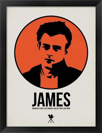 Framed James 1 Print