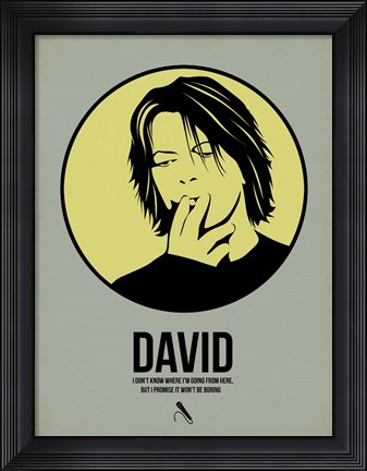 Framed David  4 Print