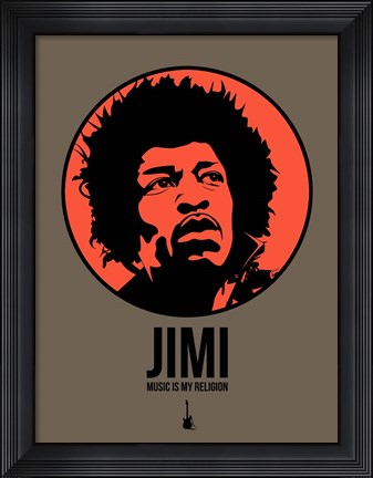 Framed Jimi 1 Print