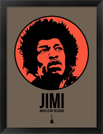 Framed Jimi 1 Print