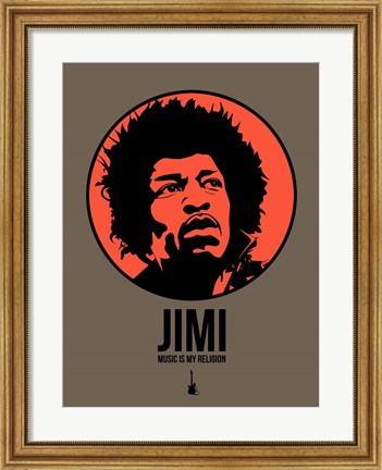 Framed Jimi 1 Print