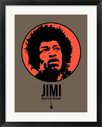 Framed Jimi 1 Print