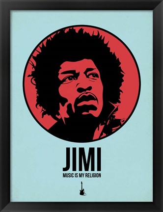 Framed Jimi 2 Print