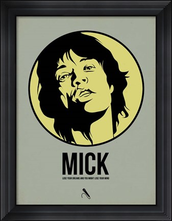 Framed Mick 1 Print