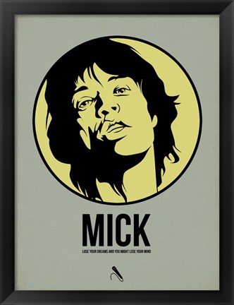 Framed Mick 1 Print