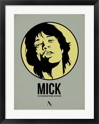 Framed Mick 1 Print