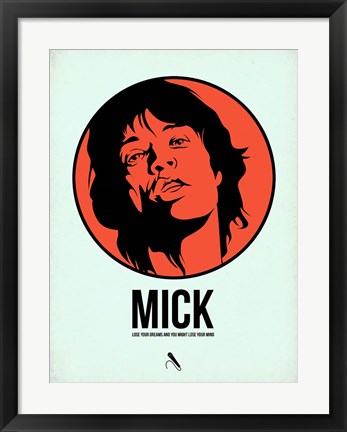 Framed Mick 2 Print