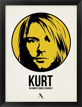 Framed Kurt 1 Print