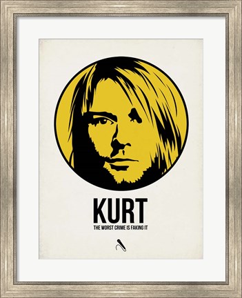 Framed Kurt 1 Print