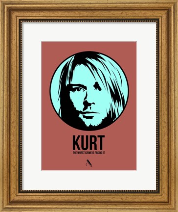 Framed Kurt 2 Print