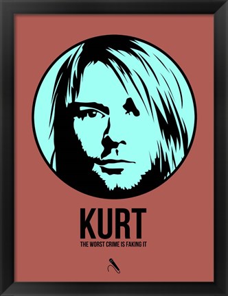 Framed Kurt 2 Print