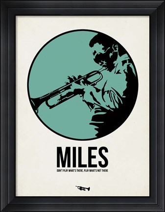 Framed Miles 1 Print