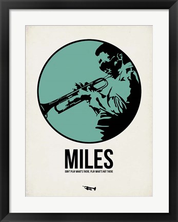 Framed Miles 1 Print