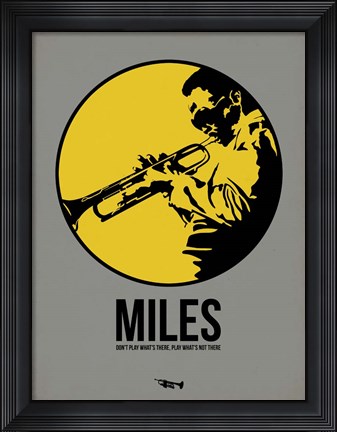 Framed Miles 2 Print