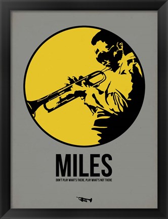 Framed Miles 2 Print