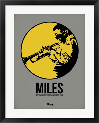 Framed Miles 2 Print