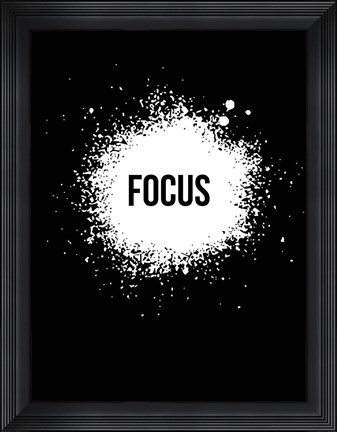 Framed Focus Black Print