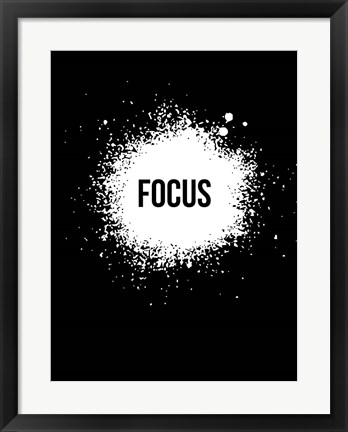 Framed Focus Black Print