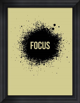 Framed Focus Grey Print