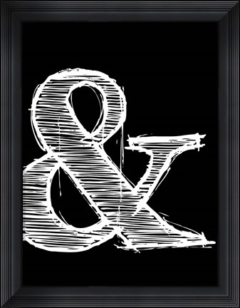 Framed Ampersand 2 Print