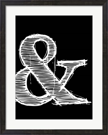 Framed Ampersand 2 Print