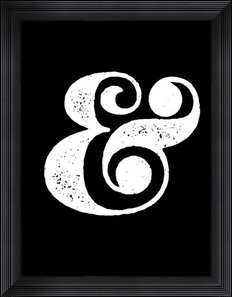 Framed Ampersand Black Print