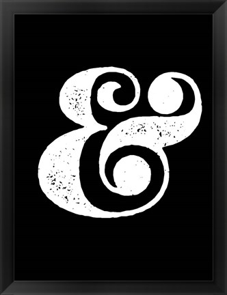 Framed Ampersand Black Print