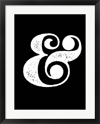 Framed Ampersand Black Print