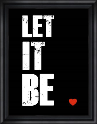 Framed Let It Be Print