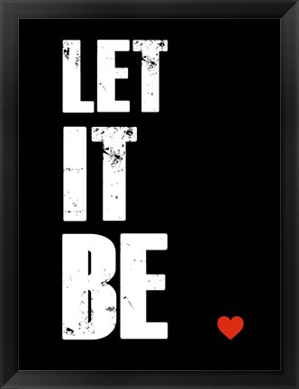 Framed Let It Be Print