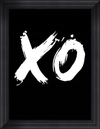 Framed XO Black Print