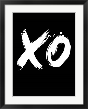 Framed XO Black Print